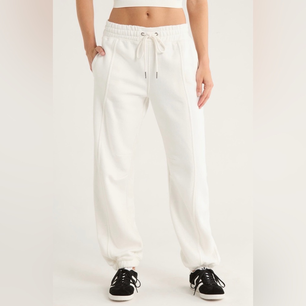 Free People FP Movement Sprint To Finish Joggers Cream Small NWOT